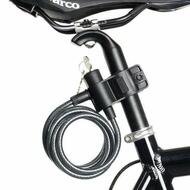 Bicycle Bike Cycling Lock With Key 8x1800mm