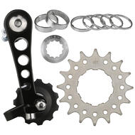 CyclingDeal Bike Single Speed Aluminum Chain Tensioner and Kit Packages for Road Bike and MTB