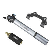 GIYO 2in1 CO2 Bicycle Bike Aluminum Schrader Presta Mini Air Pump Inflator