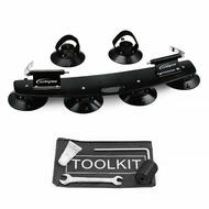 2 Bikes Bicycles Car Roof Suck Carrier Rack Fork Mount Four Vacuum Cups
