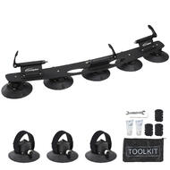 Suction Cup 3 Bikes Rack for Car Roof Top Sucker Bike Rack Quick Release Aluminium Alloy Bike Carrier with Sucker for Car 