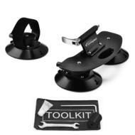 1 Bike Bicycle Car Roof Suck Carrier Rack Fork Mount Double Vacuum Cups