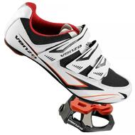 Venzo Road Bike Shimano SPD SL Look Cycling Bicycle Shoes with Look Keo 9/16" Sealed Clipless Pedals and Cleats
