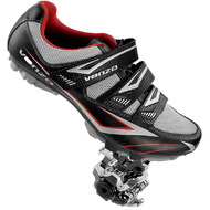 Venzo Mountain Bike Bicycle Cycling Shimano SPD Shoes with Sealed Pedals and Cleats Black