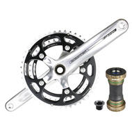 FSA Gossamer CK-6020SS Road Bike Alloy Crankset 46-36T 170/172.5/175 with BB 10 Speed Silver