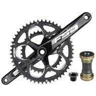 FSA Gossamer CK-6020SS Road Bike Alloy Crankset 50-34T 170/175mm with BB 10 Speed Black