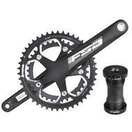 FSA Omega CK-4000SS Road Bike Alloy Crankset 46-36T 172.5/175mm with BB 9 Speed Black