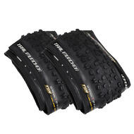 SERFAS Trail Muncher Mountain Bike MTB High-Performance 27.5 x 2.8 Inch Clincher Tubeless Ready Tire - Dual Density Tread, Lightweight - 2 Pack