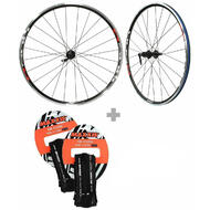 2017 SHIMANO Road Bike Wheelset WH-R501 with 2x Maxxis Re-Fuse Tyres and Tubes