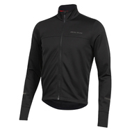 PEARL IZUMI QUEST THERMAL Mens Cycling Jersey - Full Zipper Long Sleeve with 3 Rear Pockets Black