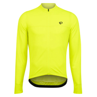 PEARL IZUMI QUEST Mens Cycling Jersey - Full Zipper Long Sleeve with 3 Rear Pockets Screaming Yellow