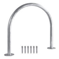 CyclingDeal Outdoor Floor Bike Stand U Shaped Bike Rack Hot-Dipped Galvanized Finish