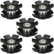 CyclingDeal 5pcs Star Nut - MTB Road Bike Cycling Bicycle Headset Star Nuts For Fork - Size 1-1/8" (28.6mm)