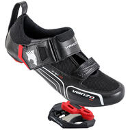 Venzo Cycling Bicycle Road Bike Black Shoes with Clipless Pedals Look Keo Compatible 9/16" with Cleats