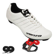 Venzo Road Bike For Shimano SPD SL Look Cycling Bicycle Shoes and Pedels & Cleats