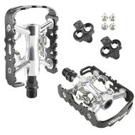 VENZO Multi-Use Shimano SPD Compatible Mountain Bike Sealed Pedals With Cleats Used