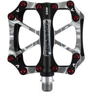 Venzo Flat CNC Alloy 9/16" Mountain Bicycle CR-MO Axle Sealed Pedals Black