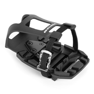 Venzo Shimano SPD-SL Compatible Bike Bicycle Toe Clips Cage ONLY -  Adjustable Pedals Adapters for Indoor Fitness Exercise Bikes - Ride with Sneakers