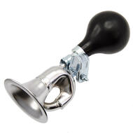 Venzo Bike Bicycle Bugle Horn, Retro Clown Horn, Kids Bike Horn, Classic Vintage Metal Twist Loudspeaker Siren Hooter Snail Air Horn