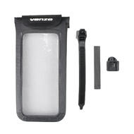 VENZO Nylon 100% Waterproof Bike Bicycle Handlebar Stem iPhone Smart Phone Bag Holder Case
