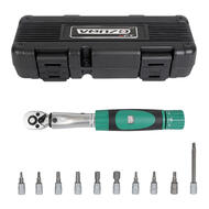 Bicycle Torque Wrench Allen Key Tool Socket Set Kit 1/4"