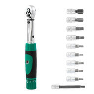 Venzo Bike Torque Wrench Allen Key Tool Socket Kit 2-24Nm