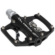 VENZO Multi-Use Shimano SPD Compatible Mountain Bike CNC Cr-Mo Aluminum Sealed Pedals 9/16" With Cleats