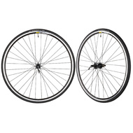CyclingDeal MAVIC Compatible with Campagnolo 9-12 Speed Road Bike Bicycle Novatec Hubs Continental Tyres 700C Wheelset -Front 9x100mm Rear 10x130mm QR