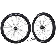 CyclingDeal 26" MTB Shimano 9/10/11 Speed Compatible Bicycle Wheelset-Novatec Hubs-QR F100mm/R135mm with ThickSlick Tyres