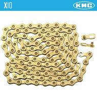 KMC X10 Light Chain Ti & Gold for Shimano Sram 10 Speed