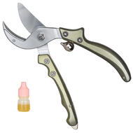 CyclingDeal Professional Garden Anvil Blade Pruning Steel Cutter Shears Clippers Hand Pruner