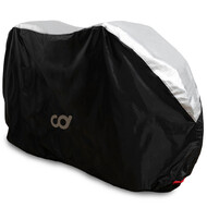 CyclingDeal Bike Cover for Outdoor Bicycle Storage - 1 Bike - Heavy Duty 600D Oxford Fabric Waterproof Top 190T Polyest Material Mountain & Road Bikes