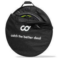 CyclingDeal Bike Bicycle Single Wheel Bag - Quality Foam Pads for 700c Road Bike & 26" 27.5" 29" MTB Wheel with Max Tire Width 3" - Quality Nylon 600D