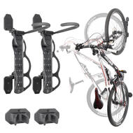 BIKE HAND Swivel Bicycle Wall Hanger - Vertical Hook Mount Indoor Garage Storage Bicycle Rack for MTB & Road Bikes - Max. Tire Width 2.3" - 2 Pack