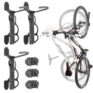 BIKE HAND Swivel Bicycle Wall Hanger - Vertical Hook Mount Indoor Garage Storage Bicycle Rack for MTB & Road Bikes - Max. Tire Width 2.3" - 3 Pack