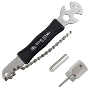 BIKEHAND 2 in 1 Bicycle Cassette Removal Installation Tool Kit with 15mm Pedal Wrench - Chain Whip and Lockring Tool with Detachable 12mm Guide Pin