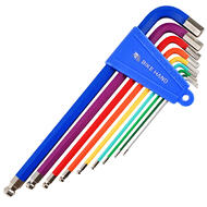 BIKEHAND Bike Bicycle Heavy Duty Precise Hex Allen Wrench Set with Ball End - Colored