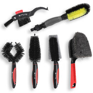 BIKEHAND 6 Pieces Bike Bicycle Cleaning Brush Kit - Cleaning Washing Tools Set - Bicycle Chain Cleaner Maintenance Service Kit